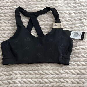Adidas Women's Sleek Black Sports Bra